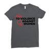 no violence against women's Ladies Fitted T-Shirt