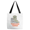 This Girl Loves Yorkshire Terriers Tote Bags