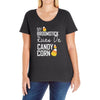 candy corn Ladies Curvy T-Shirt
