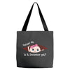 December Peeking Out Baby Girl Tote Bags