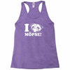 i love m&ouml;pse funny Racerback Tank