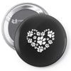 cat love paw Pin-back button