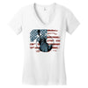 us flag Women's V-Neck T-Shirt