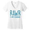 rawr (i'm a dinosaur) Women's V-Neck T-Shirt