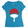 uchiha clan symbol crest   anime itachi sasuke naruto cosplay gift tee Women's Triblend Scoop T-shirt