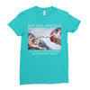 Michelangelo Creation of Adam Ladies Fitted T-Shirt