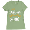 kings are born in 2000 Ladies Fitted T-Shirt