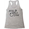 reel girls fish Racerback Tank