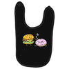 cheeseburger pranks doughnut Baby Bibs
