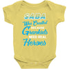 Saba Was Created because Grankids Need Real Heroes Baby Onesie