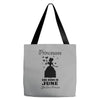 Princesses Are Born In June Tote Bags