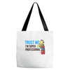 trust me i'm super professional Tote Bags