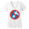 no quenelle! Women's V-Neck T-Shirt