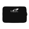 poker ~ fish to shark evolution ~ mens funny poker Laptop sleeve