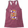 party king design funny humor cool graph baseball Racerback Tank
