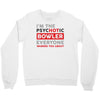 psychotic bowler Crewneck Sweatshirt