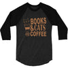 books and cats and coffee 3/4 Sleeve Shirt