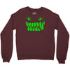 fun monster face, eat, beast, Crewneck Sweatshirt
