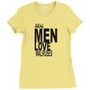 real men love walrus funny Ladies Fitted T-Shirt