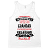 Super Cool Grandad Of A Freaking Awesome Grandson Tank Top