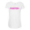 fighter breast cancer Maternity Scoop Neck T-shirt