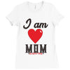 love mom Ladies Fitted T-Shirt