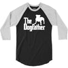 the dogfather  nerd retro der pate godfather fun 3/4 Sleeve Shirt