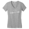 coffee and internet Women's V-Neck T-Shirt