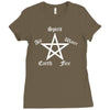elements pentagram Ladies Fitted T-Shirt