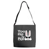 too hip to hop   bunny easter Adjustable Strap Totes