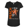 wear peach for  my [you can write any name] Maternity Scoop Neck T-shirt
