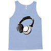 headphones black humor Tank Top