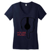 house music Women's V-Neck T-Shirt