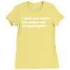 proper use of apostrophe's Ladies Fitted T-Shirt