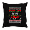 Santa Only Comes Once A Year Wife Is Always Here Throw Pillow