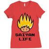 saiyan life Ladies Fitted T-Shirt