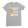 world's best cat mom Ladies Fitted T-Shirt