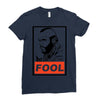 fool b.a. baracus Ladies Fitted T-Shirt