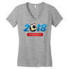 world cup russia 2018 Women's V-Neck T-Shirt