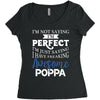 awesome poppa Women's Triblend Scoop T-shirt