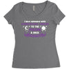 I Love Someone with Gynecologic Cancer to The Moon and Back Women's Triblend Scoop T-shirt