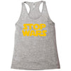 stop wars Racerback Tank