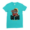 go big Ladies Fitted T-Shirt