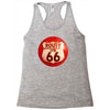 route 66 sign distressed, ideal birthday gift or present Racerback Tank