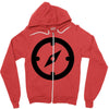 clock black Zipper Hoodie