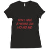 machine gun ho ho ho Ladies Fitted T-Shirt