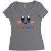 kirby gamer geek snes Women's Triblend Scoop T-shirt