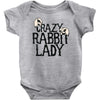 crazy rabbit lady Baby Bodysuit