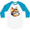 halftone fox (regular) 3/4 Sleeve Shirt