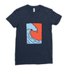 Wave Ladies Fitted T-Shirt